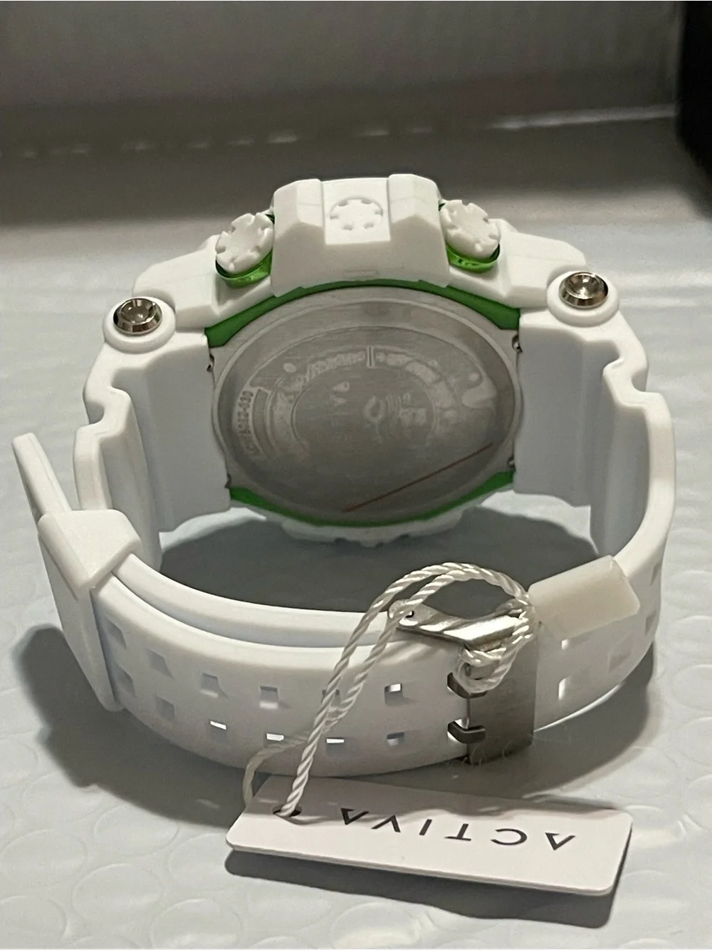 Activa Digital Essentials Unisex 50mm White and Green Tone Case new